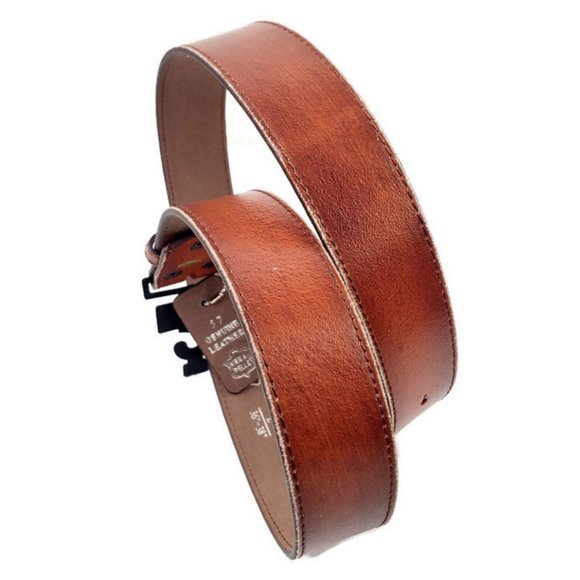 Rust Brown Distressed Genuine Leather ~ Interchangeable Strap Only! - Picture 1 of 3